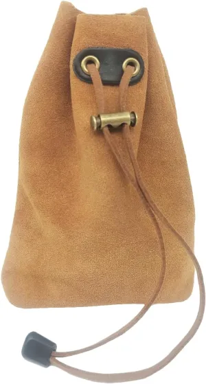 Leather Drawstring Wallet Coin Purse Genuine Leather Drawstring Coin Purse