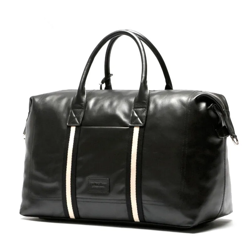 leather Large layer travel handbag bag of cowhide first capacity One-touch operation luggage genuine bag commercial Extensive catalog boarding