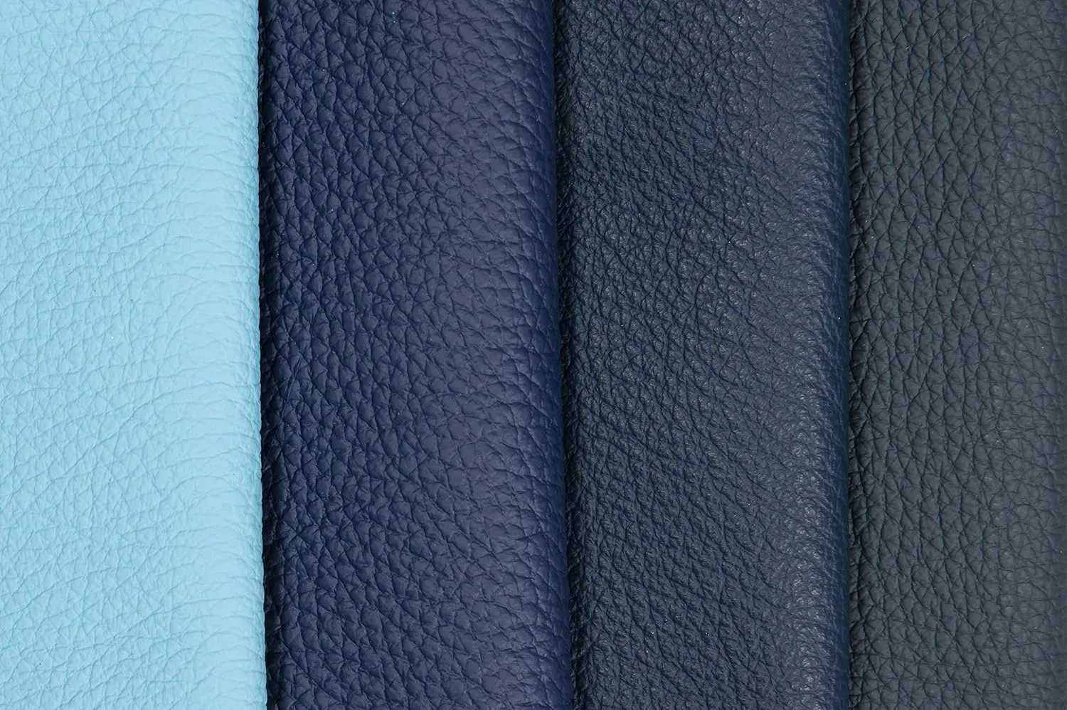 Leather Scraps - Pieces of Leather in Blue Ideal for Craft Works, Extra Large, Quality Genuine Leather, Repair Bags, Textiles, Covering, Decoration, 2.2lb (1kg), Various Shades, Format A4 - Blue