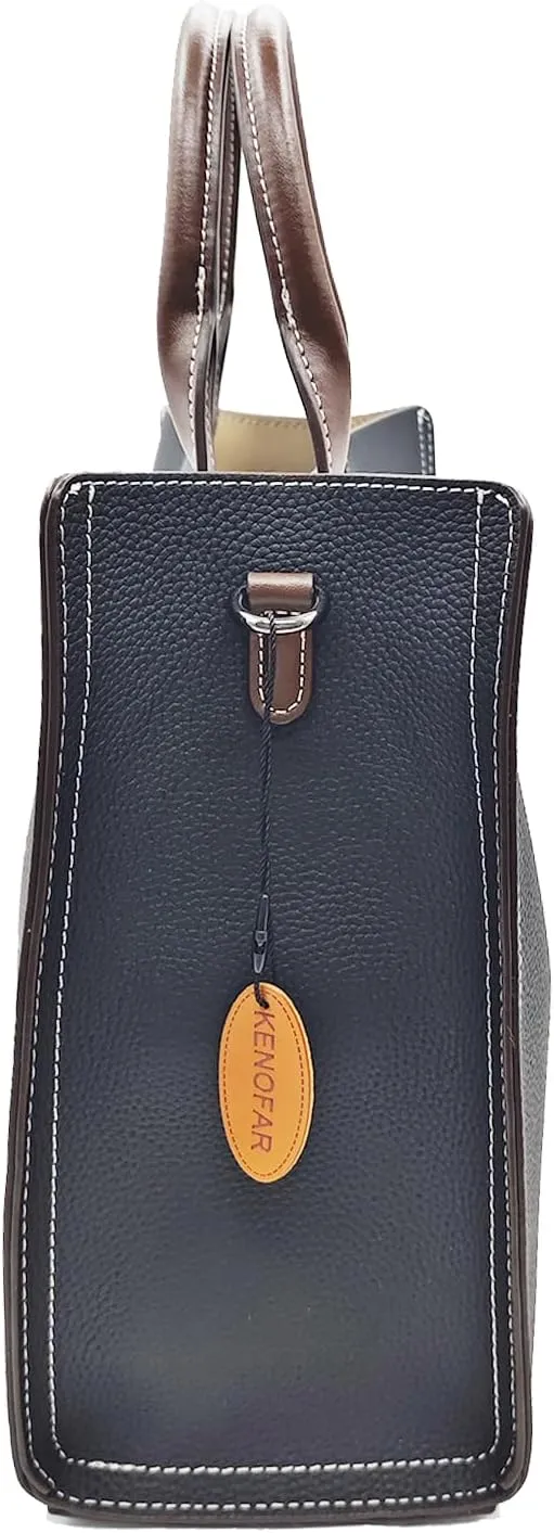 Leather Tote Bags for Women Genuine Leather Handbag with Zipper Medium