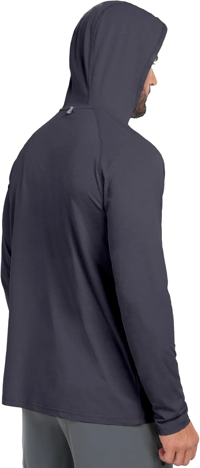 Little Donkey Andy Men's Quick Dry UPF Hoodie Shirt Long Sleeve Breathable UV Protection for Fishing Hiking