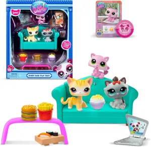 Littlest Pet Shop - Diner Dash Play Pack, Gen 7 Authentic LPS Bobble Head Toy Figure, Collectible Toy Animal, Ages 4 