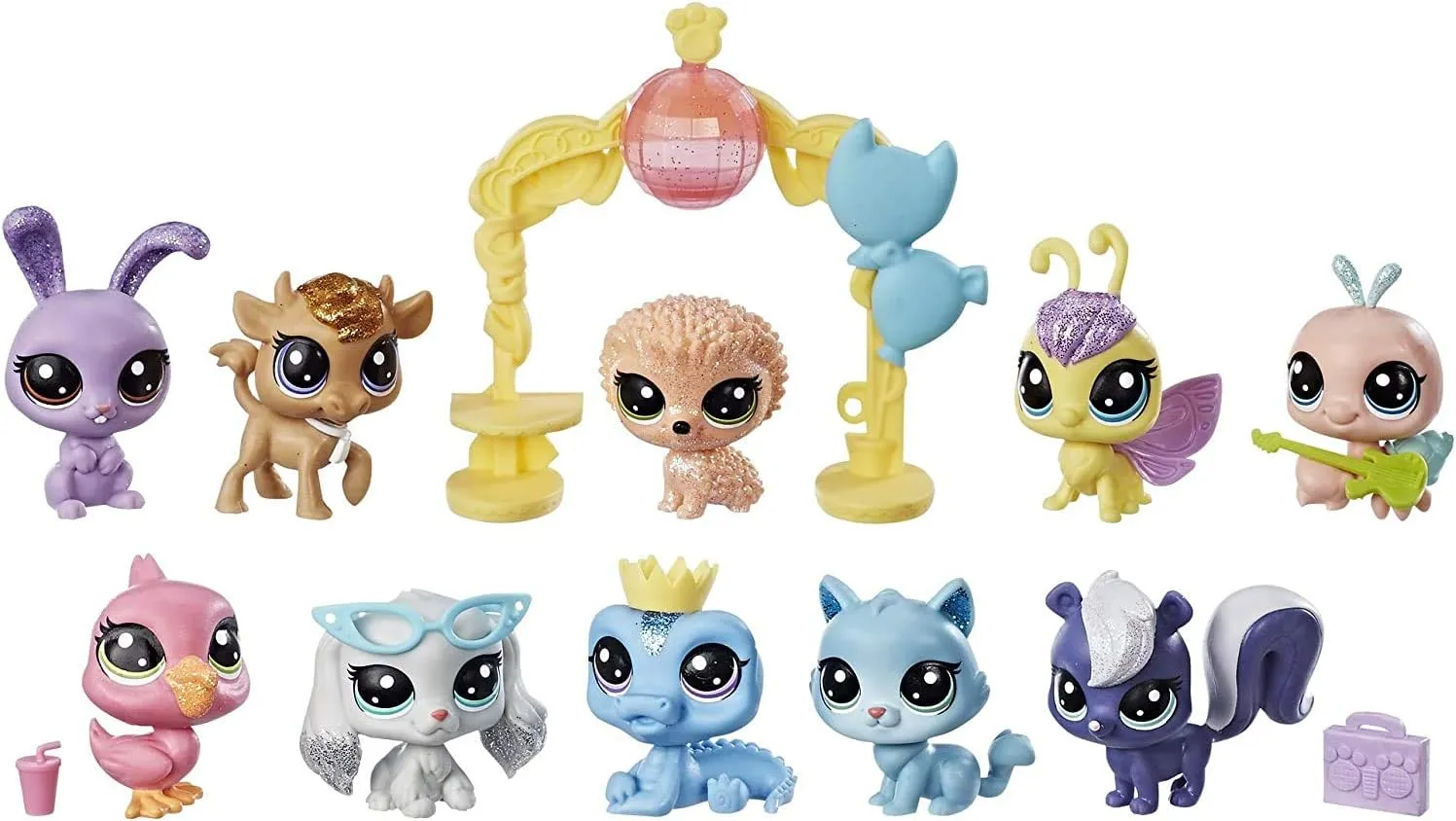 Littlest Pet Shop Sparkle Spectacular Collection Pack Toy, Includes 10 Glitter Pets, Ages 4 and Up