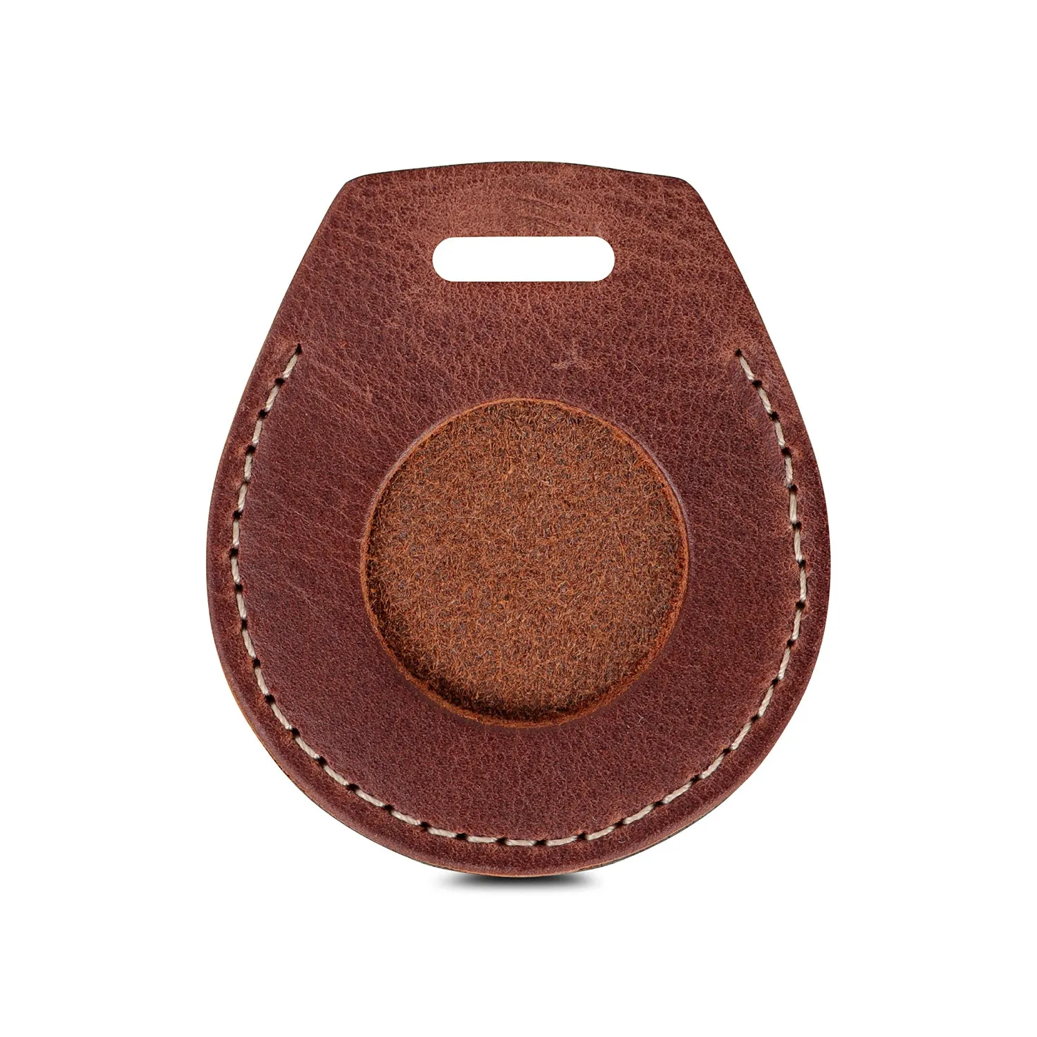 Londo Genuine Leather AirTag Case with Neck Strap