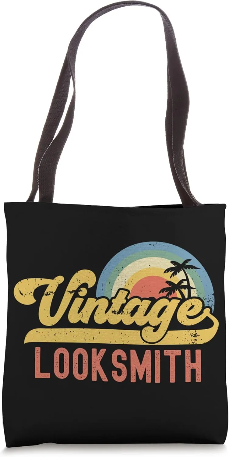 Looksmith Vintage Sunset Profession Retro Job Title Tote Bag