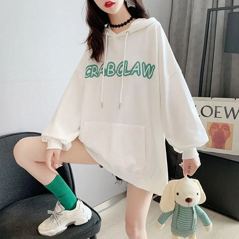 Loose Mid-length Student Western Style Top Female