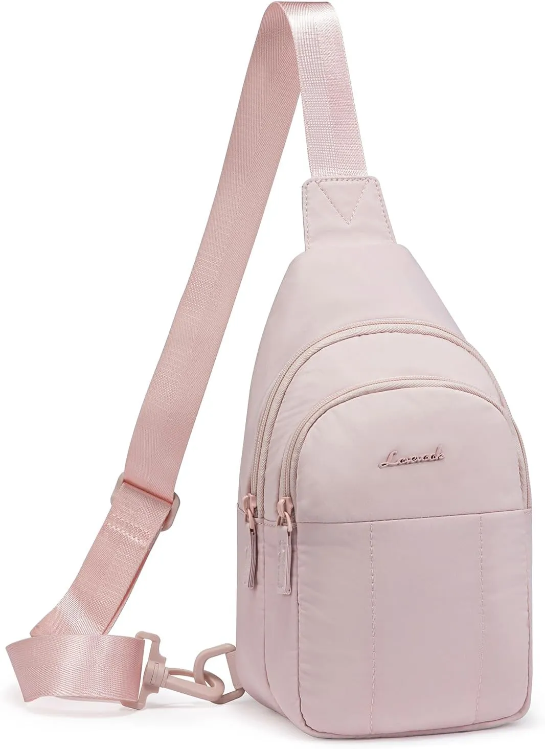 LOVEVOOK Sling Bag for Women, Puffer Crossbody Bags for Women, Sling Backpack Travel Purse Hiking Daypack with Detachable Strap