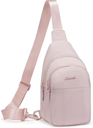 LOVEVOOK Sling Bag for Women, Puffer Crossbody Bags for Women, Sling Backpack Travel Purse Hiking Daypack with Detachable Strap