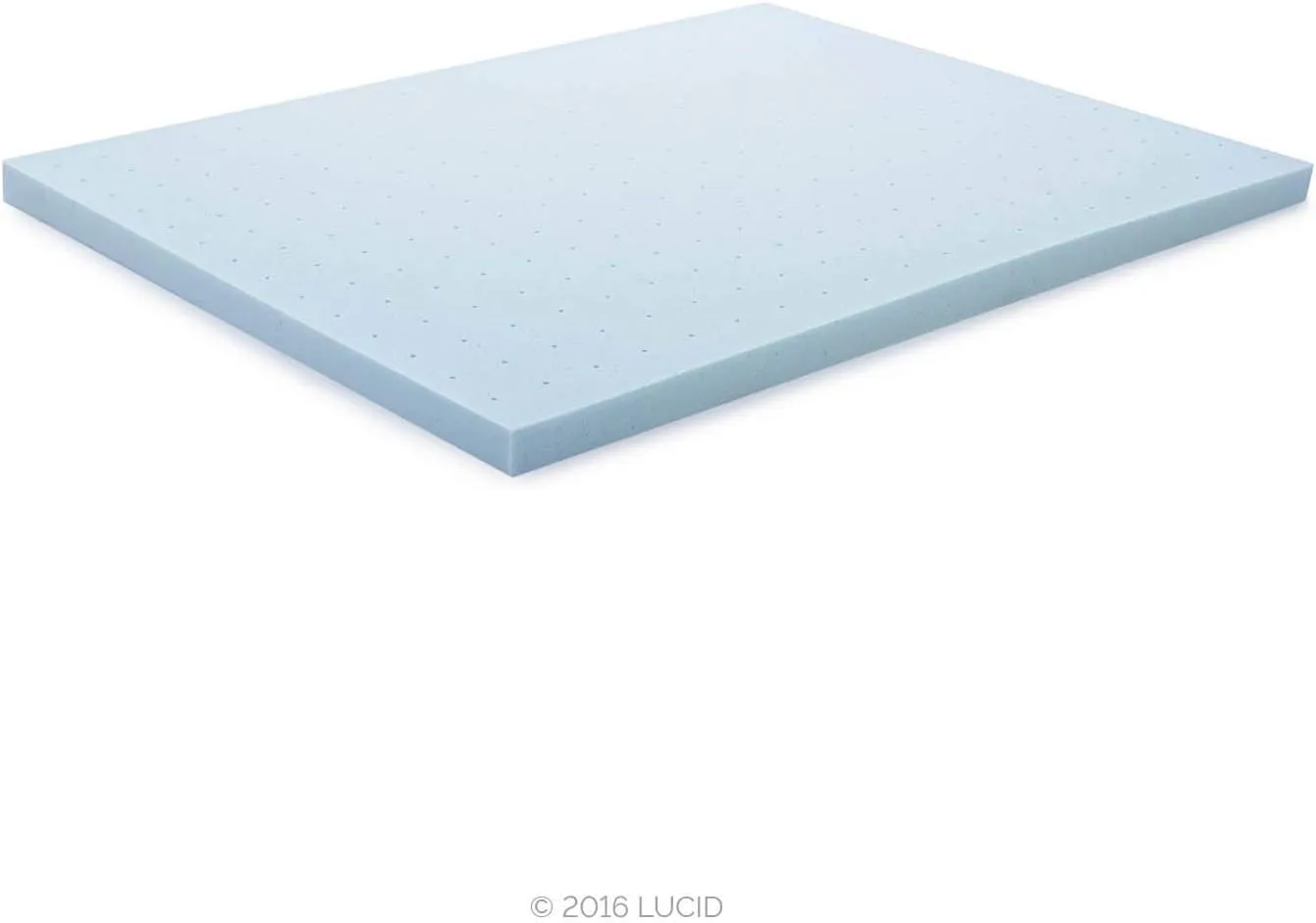 Lucid 3 Inch Mattress Topper Queen - Gel Infused Memory Foam – Memory Foam Mattress Topper Queen – Ventilated Design – CertiPur Certified