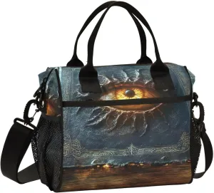 Lunch Bag Book Eye Myth Lunch Box for Women Men Reusable Lunch Tote Shoulder Bag Leakproof Thermal Insulated Lunch Containers for Work Picnic Travel