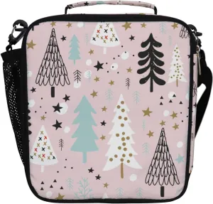 Lunch Box Lunch Bag with Adjustable Shoulder Strap Tote Natural Pattern with Corals and Algae Insulated Waterproof Outdoor Work Office Picnic for Women Men