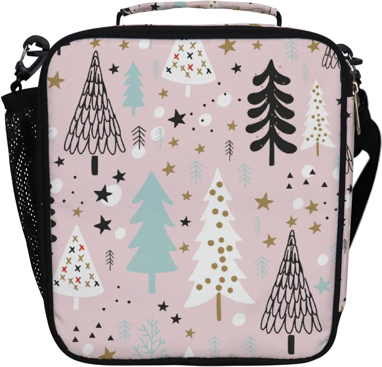 Lunch Box Lunch Bag with Adjustable Shoulder Strap Tote Natural Pattern with Corals and Algae Insulated Waterproof Outdoor Work Office Picnic for Women Men