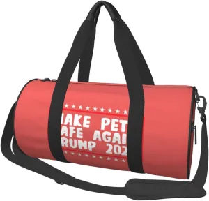 Make Pets Safe Again Duffel Bag Gym Bag Travel Sports Tote Large Foldable Beach Swim Yoga4