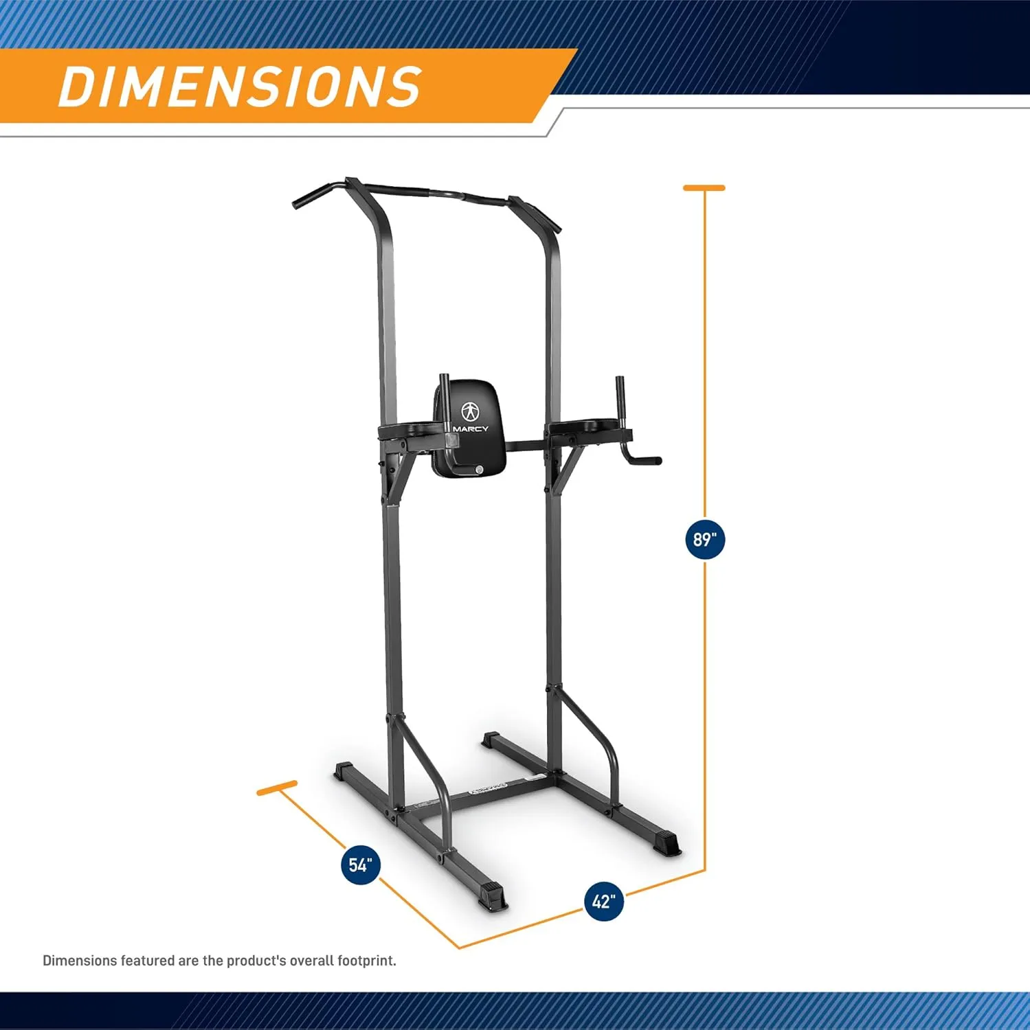 Marcy Multi-Functional Power Tower Home Gym for Strength Trainings