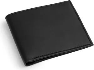 Maruse Bifold Wallet - Slim Leather Wallet – Genuine Italian Calf Leather Wallet – Elegant and Classy – Versatile and Minimalist Wallet for Men, Black