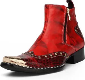 Men Ankle Boots Holiday for Office Genuine Pure Leather The First Layer of Cowhide