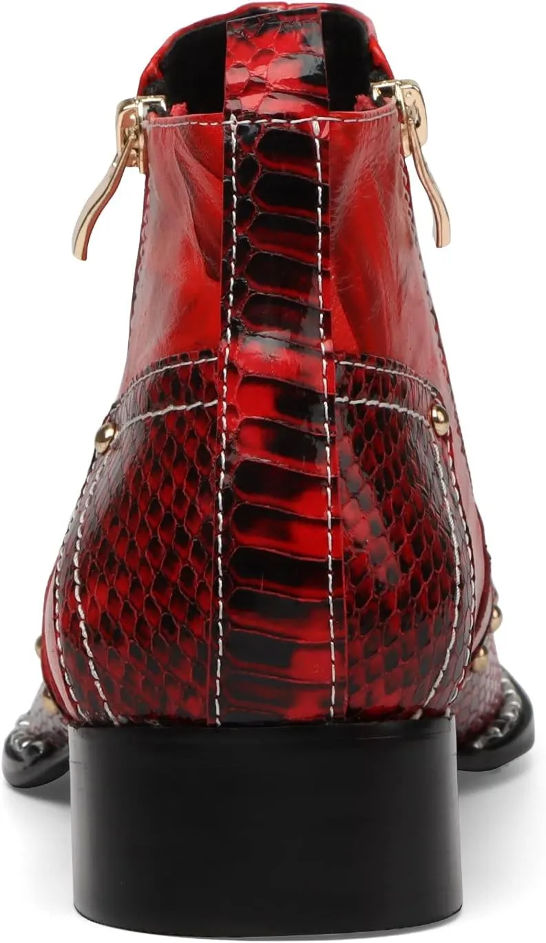 Men Ankle Boots Holiday for Office Genuine Pure Leather The First Layer of Cowhide