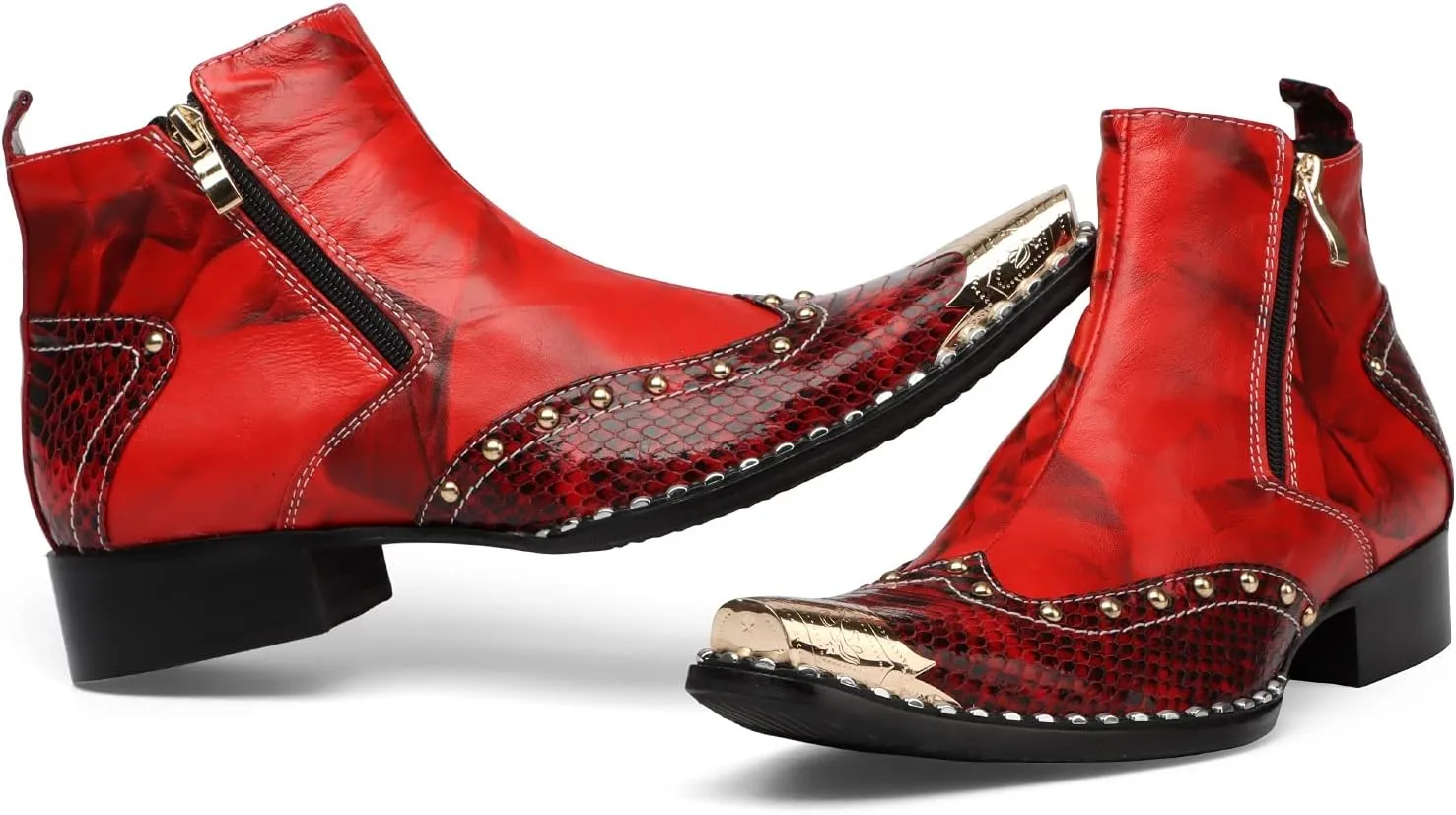 Men Ankle Boots Holiday for Office Genuine Pure Leather The First Layer of Cowhide
