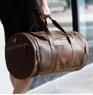 Men Weekend For Bag away Shap Business For Travel Travel Round Limited edition Male Bags Big Trip Leather Genuine Handbag Far Luufan Deal of the hour Bag Duffle