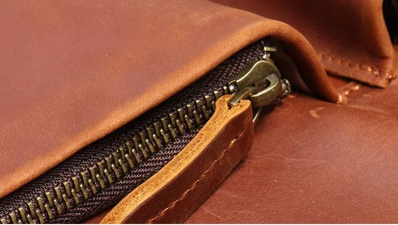 Mens 14,15.4 Inch Crazy Horse Natural Genuine Leather Shoulder Messenger Hand & Laptop Bag