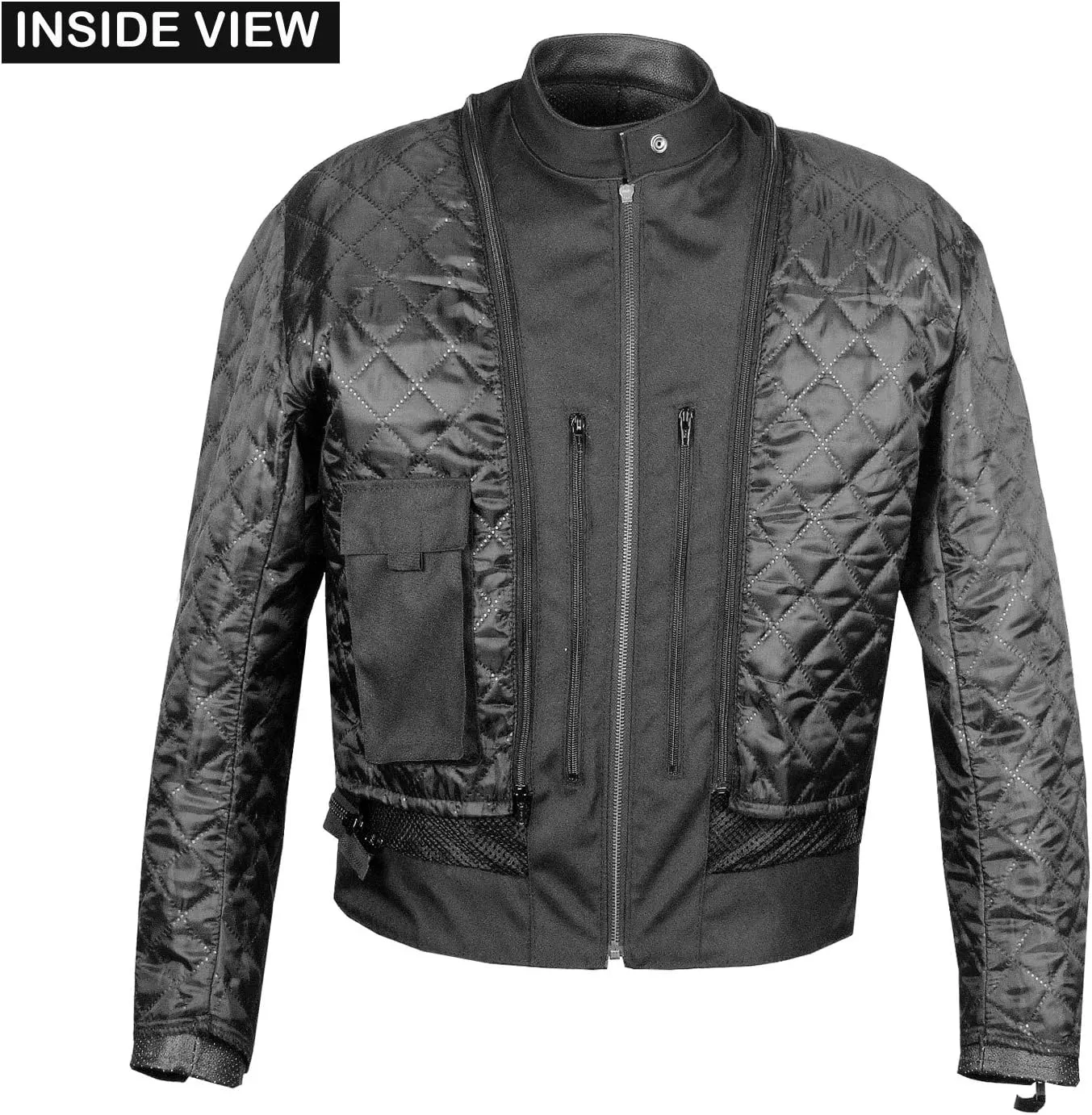 Men’s Brotherhood Leather Motorcycle Jacket Classic Vintage Distressed - Biker Style, CE Armor Protection, Removable Liner, Ventilated S