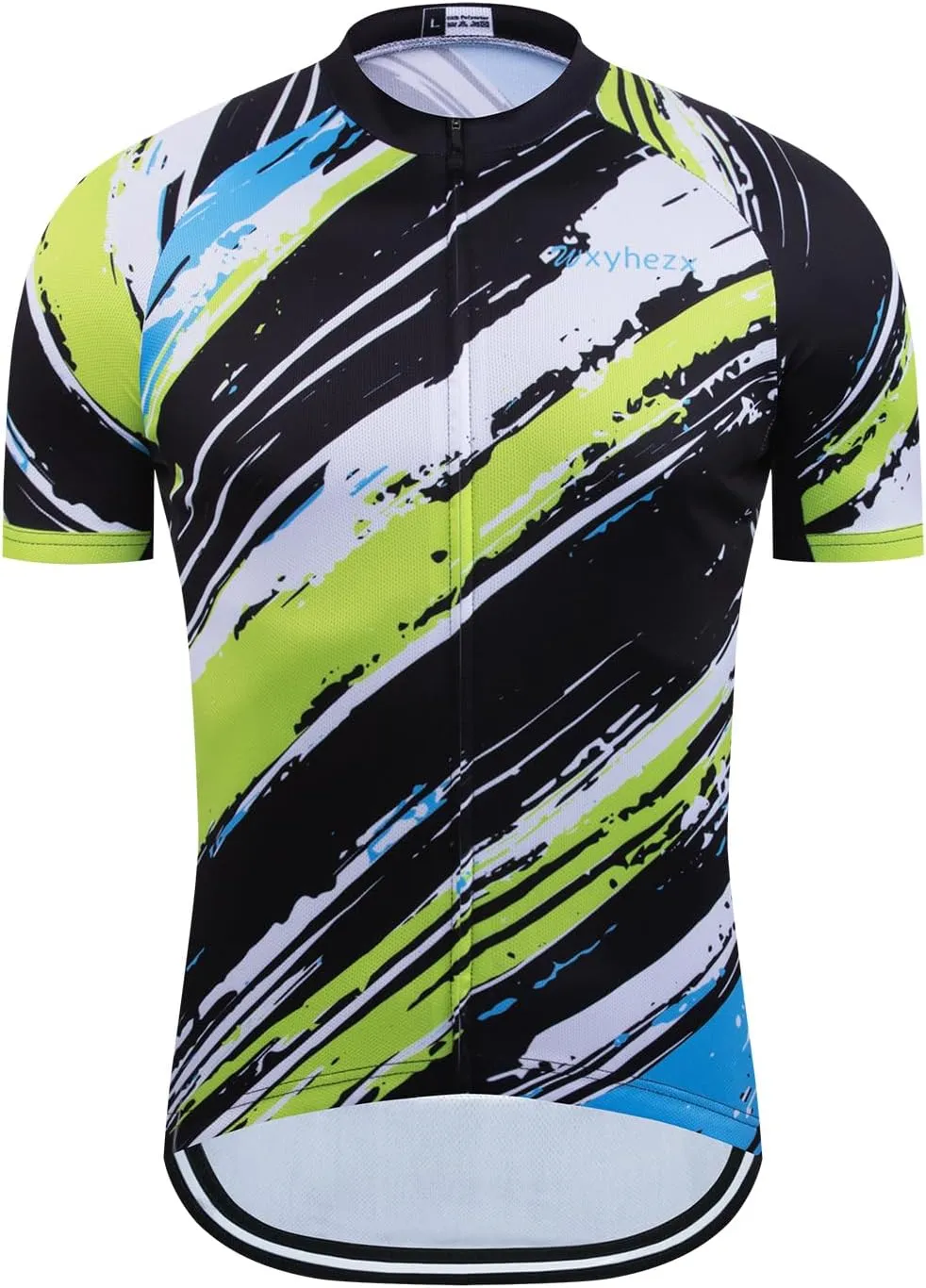 Men's Cycling Jersey Short Sleeve Quick Dry Breathable Reflective with 3 Rear Pockets   Zipper Pocket Biking Shirts