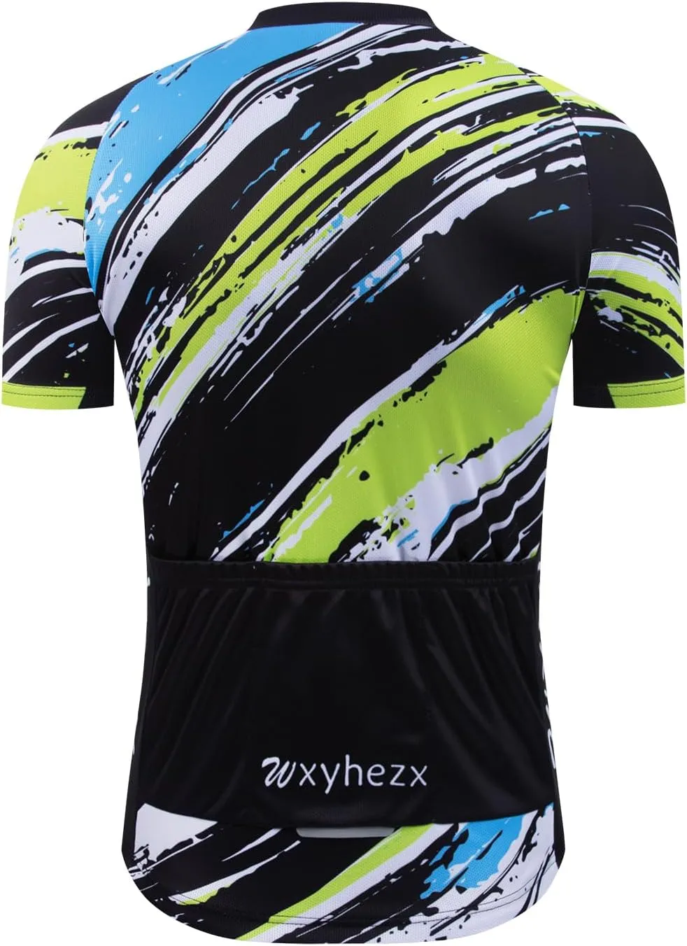 Men's Cycling Jersey Short Sleeve Quick Dry Breathable Reflective with 3 Rear Pockets   Zipper Pocket Biking Shirts
