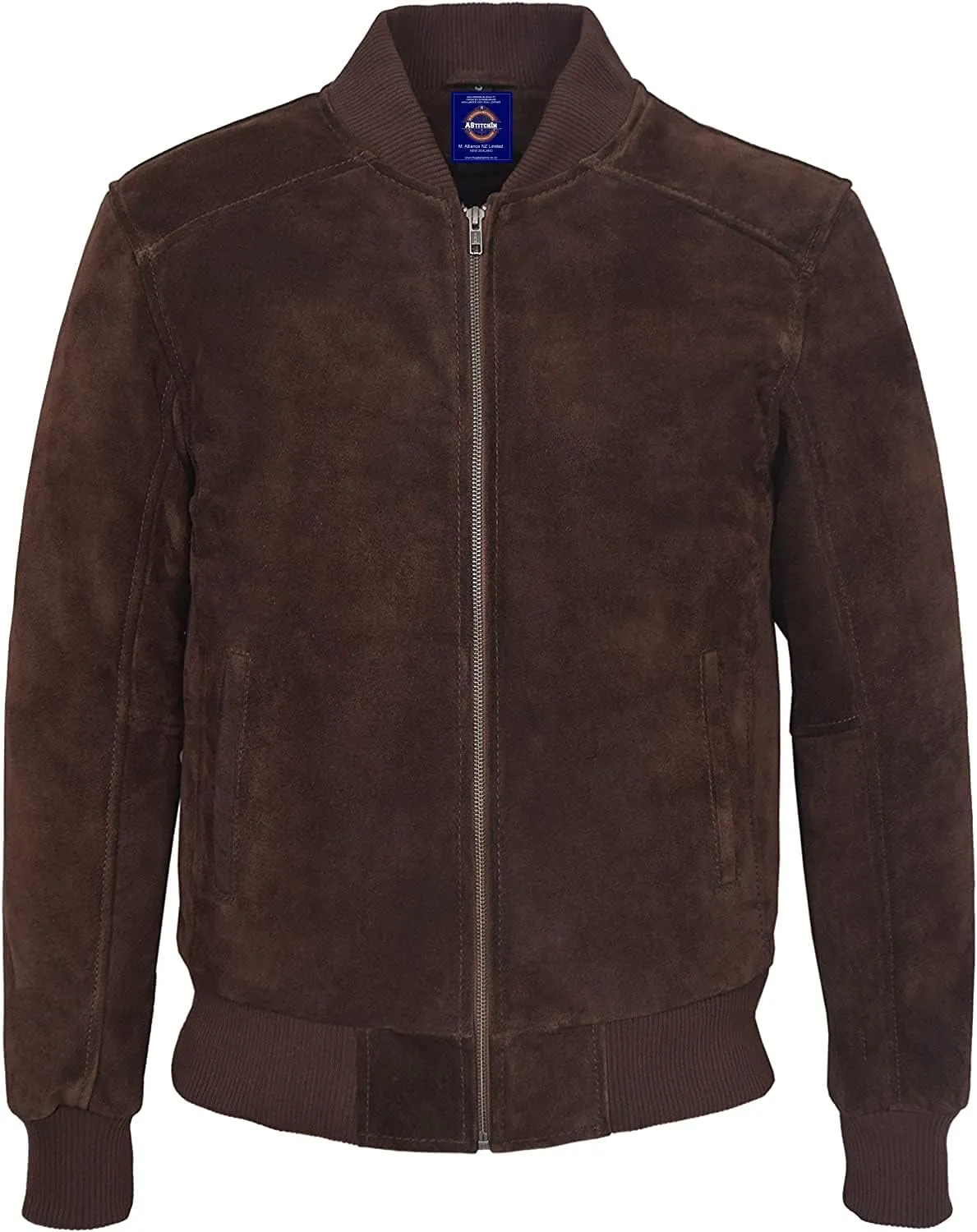 Men’s Fashion Classic Brown Motorcycle Genuine Suede Italian Fitted Leather Jacket For Men - AS/NZ-721901014