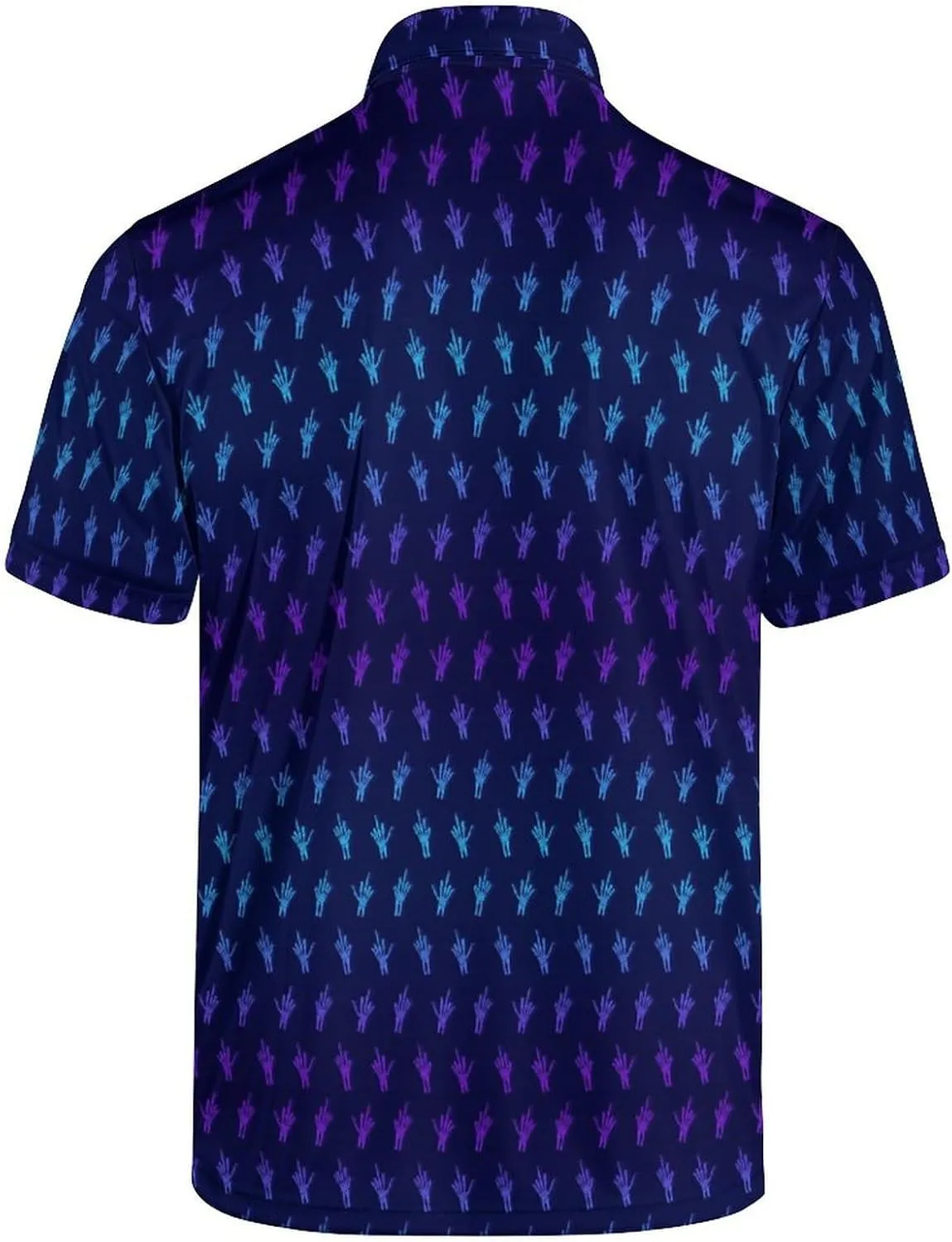 Men’s Golf Polo Shirts - Hawaiian Print Golf Shirt for Men Quick-Dry Moisture Wicking Casual Breathable Polo Shirt