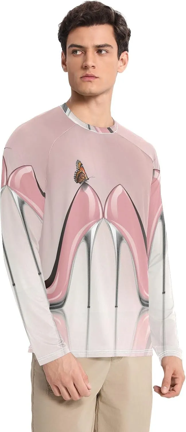 Men's Rash Guard Shirts, UPF 50  Long Sleeve Swimsuit Top Bathing Suit S-XXL