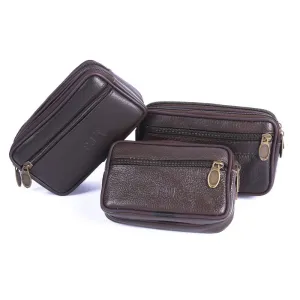 Men's Slouchy Waterproof Cell Cowhide Change Bags