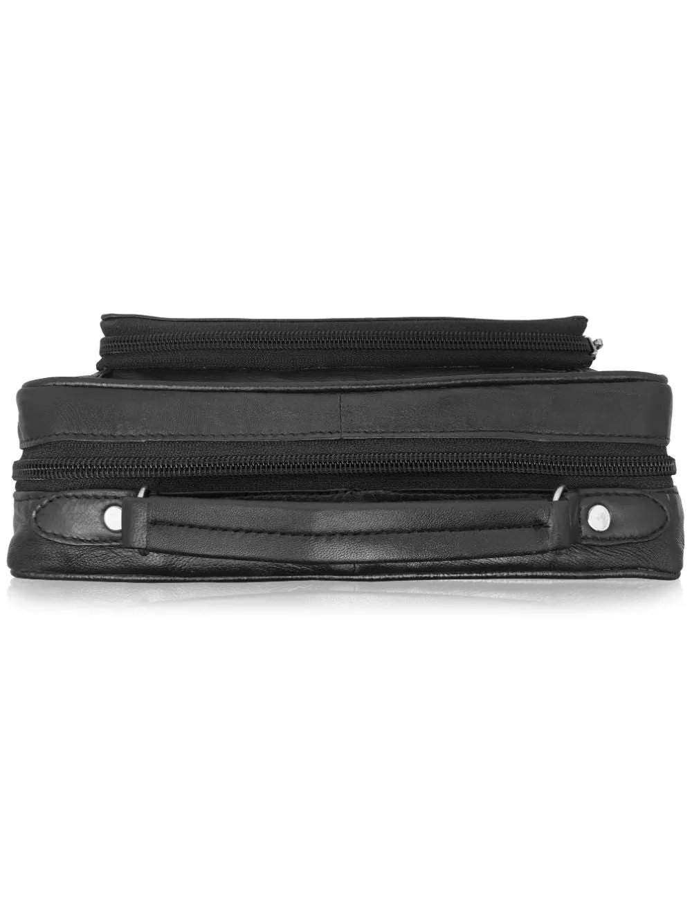Men's Soft Leather Utility Travel Organiser Man's Shoulder Bag RL521