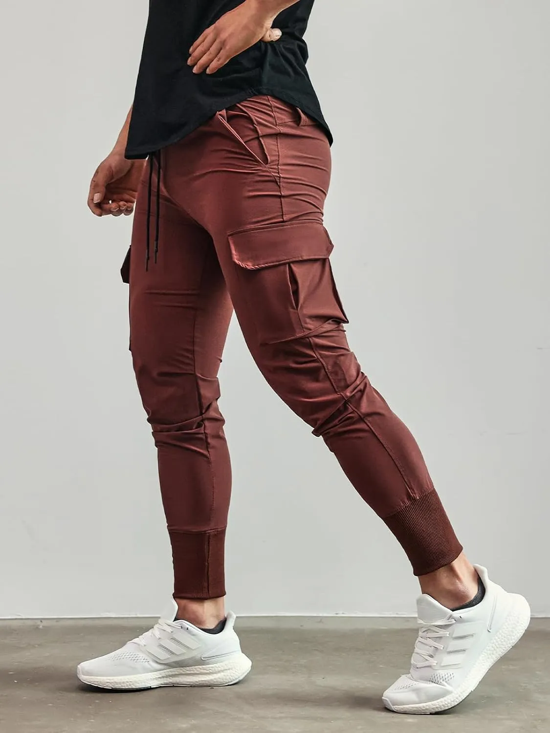 Men's Sweatpants All Condition Cargo Jogger Quick Dry Breathable Stretchy Waterproof Running Workout