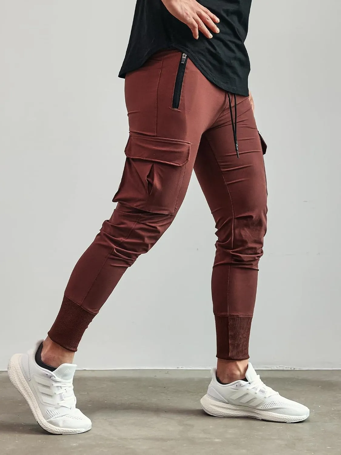 Men's Sweatpants All Condition Cargo Jogger Quick Dry Breathable Stretchy Waterproof Running Workout