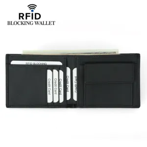 Men's Swiping First Layer Cowhide Korean Style Men's Wallets