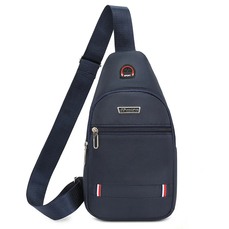 Men's Trendy Oxford Cloth Fashion Simple Portable Men's Chest Bags