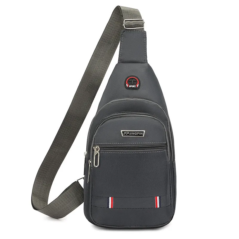 Men's Trendy Oxford Cloth Fashion Simple Portable Men's Chest Bags