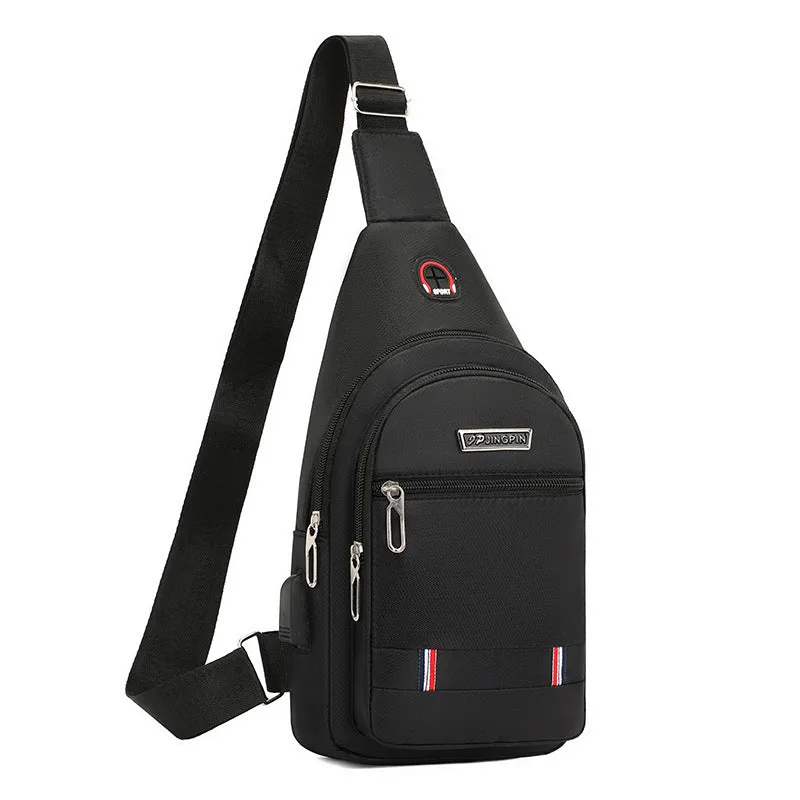 Men's Trendy Oxford Cloth Fashion Simple Portable Men's Chest Bags