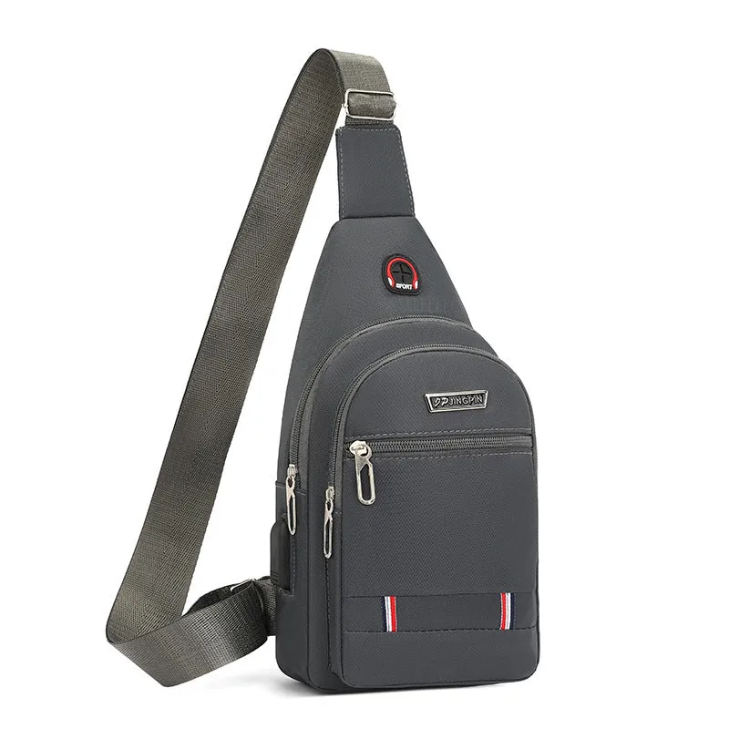 Men's Trendy Oxford Cloth Fashion Simple Portable Men's Chest Bags