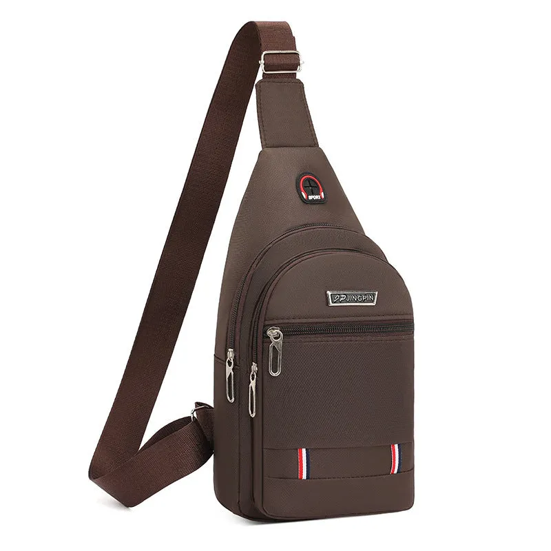 Men's Trendy Oxford Cloth Fashion Simple Portable Men's Chest Bags