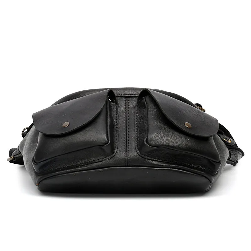 Men's Vintage Leather Chest Pack Bag