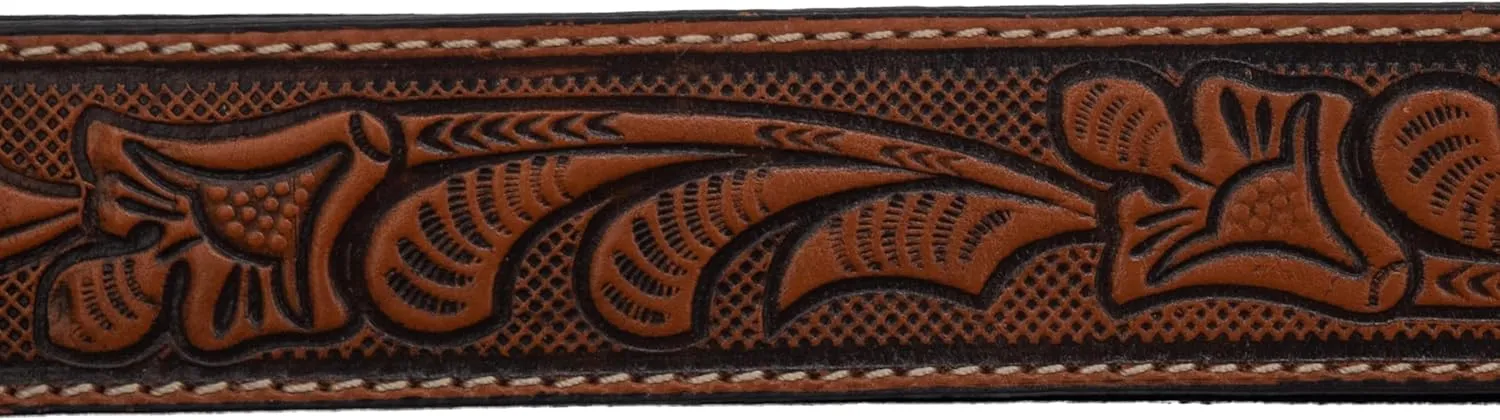 Men's Western Belt Cowboy Belt for Texas Men Country Style Fajas Vaqueras para Hombre Genuine Leather