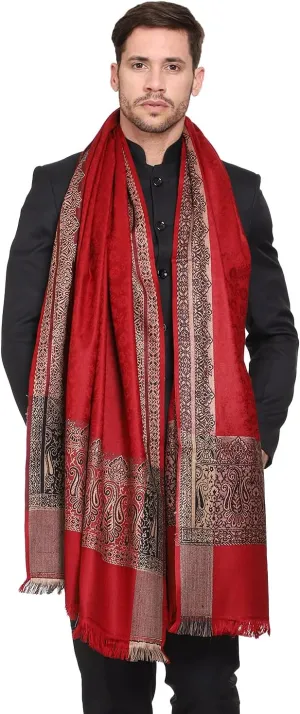 Men's Woven Acro Wool Gents Shawls, Muffler, Stoles for Men