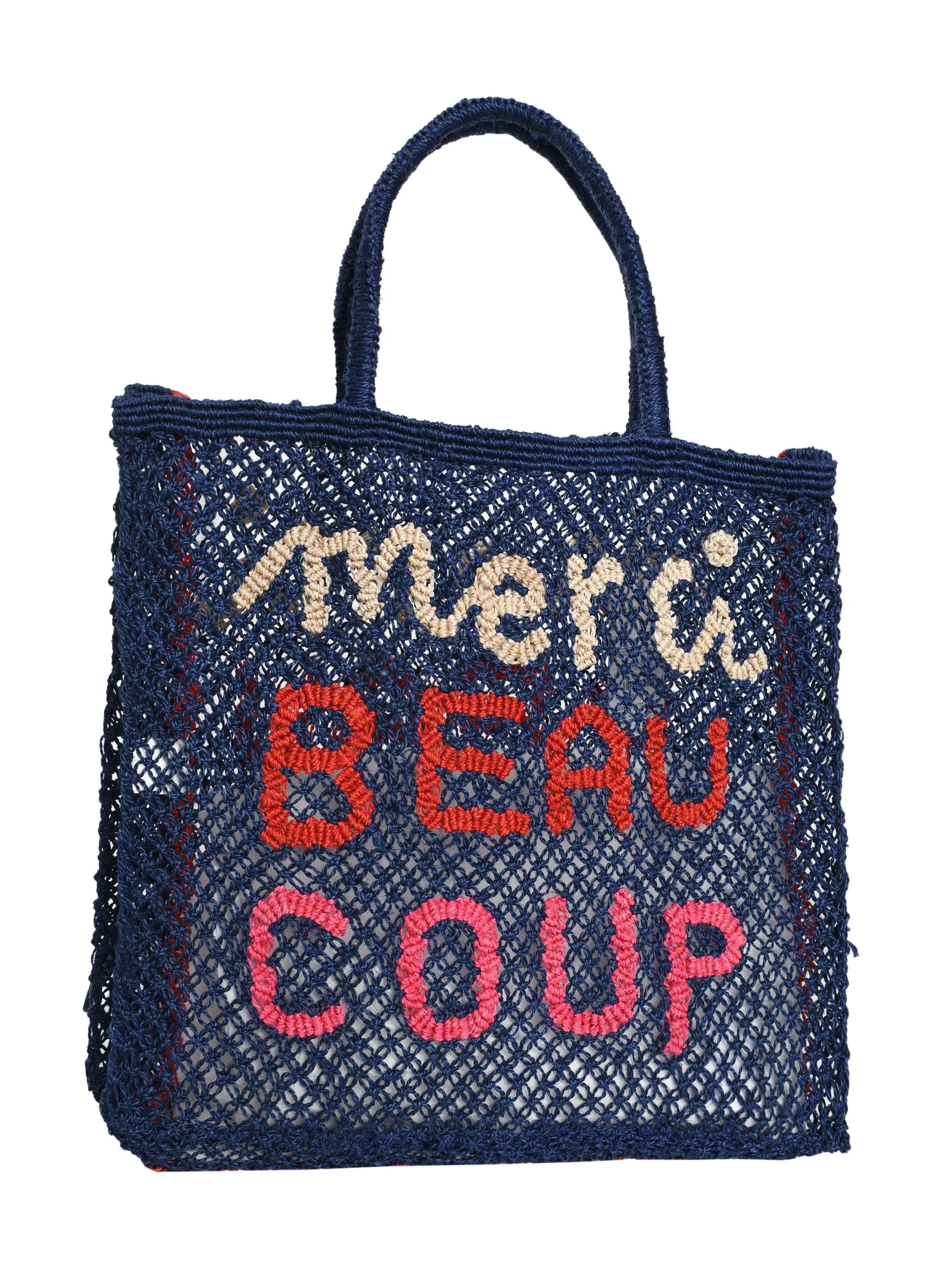 MERCI BEAU COUP JUTE BAG