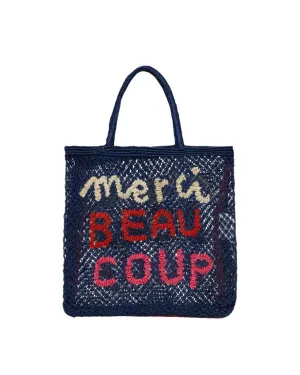 MERCI BEAU COUP JUTE BAG