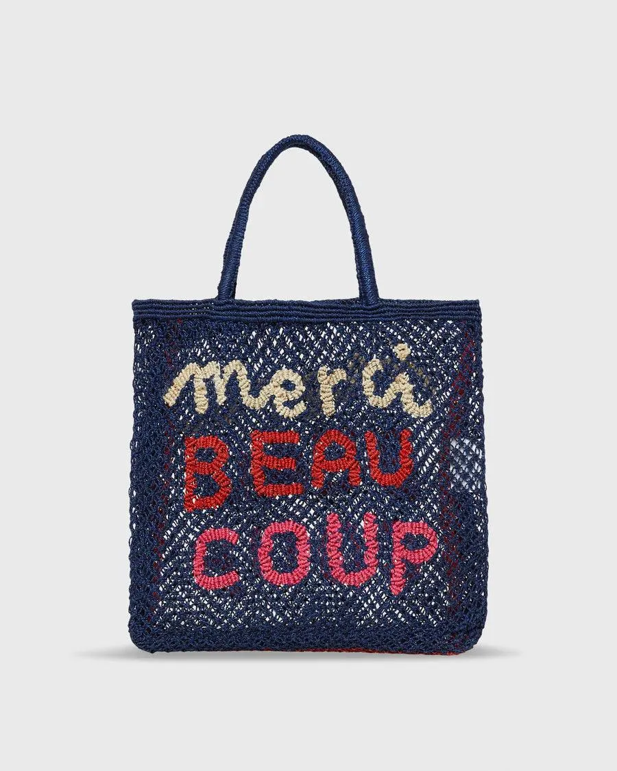 MERCI BEAU COUP JUTE BAG