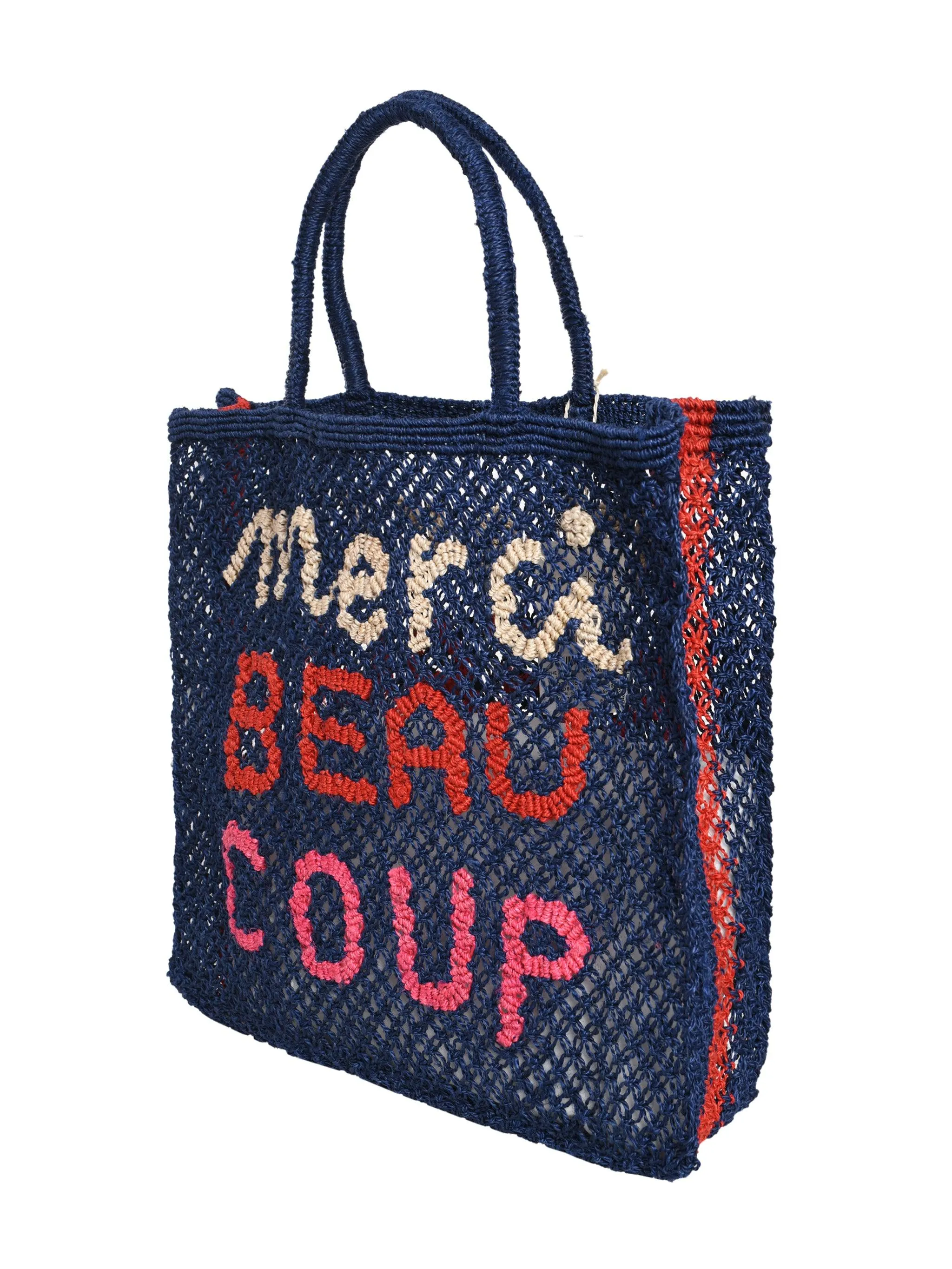 MERCI BEAU COUP JUTE BAG