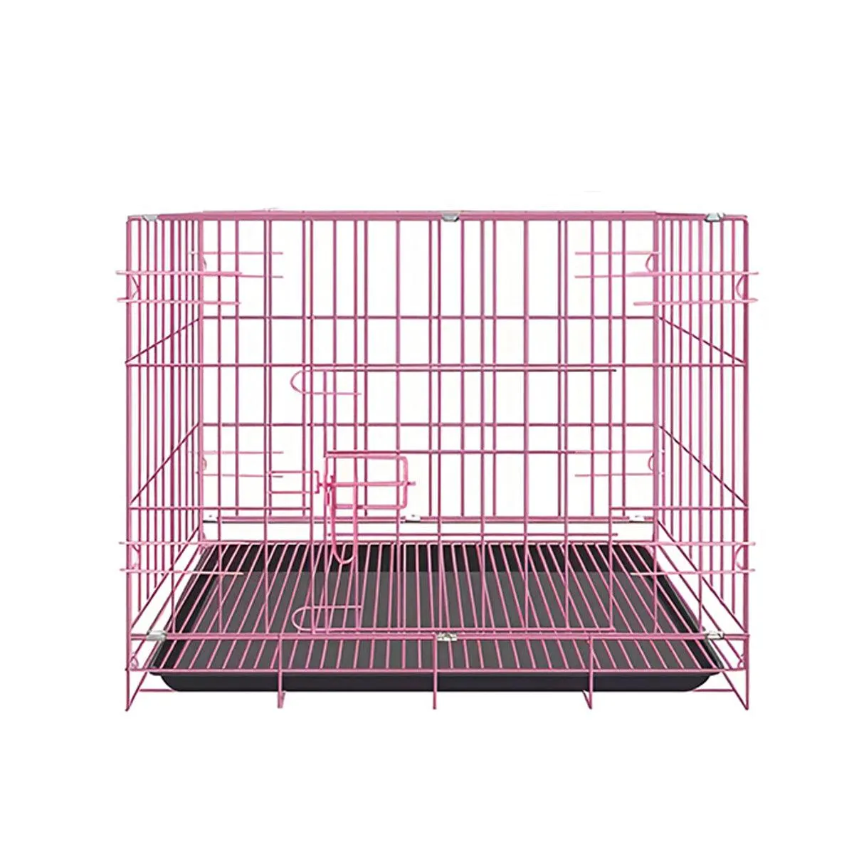 Metal Dog Crate Pet Cage with Divider for Puppies Cats Kennel Indoor Pet House