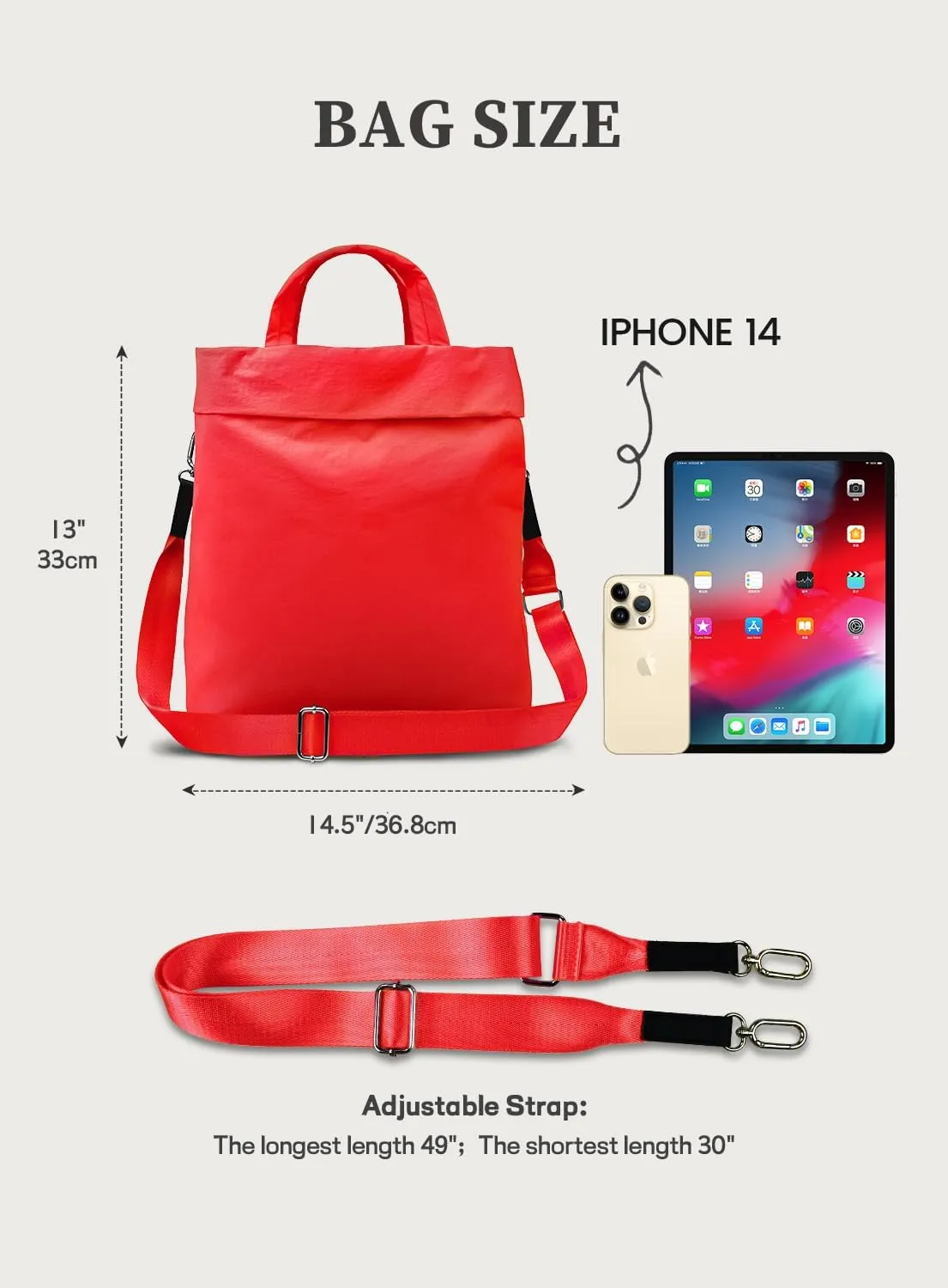 MEYFANCY Women Tote Bag Large Shoulder Bag Top Handle Handbag with Adjustable Strap for Gym, Work