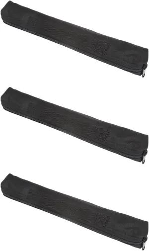 Milisten 3pcs Black Portable Vertical Flute Storage Bag Universal Flute Case Mini Saxophone Bag Made of Oxford Fabric with Adjustable Shoulder Strap
